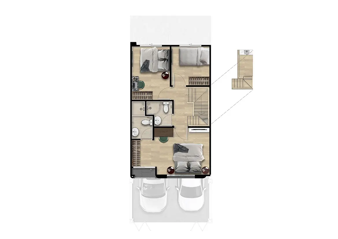 2 Bed Townhouse for Rent in Mueang Chiang Mai - Image 25