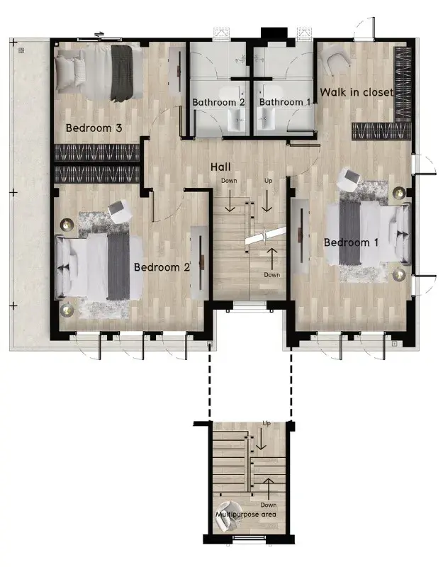 3 Bedroom House - Image 54