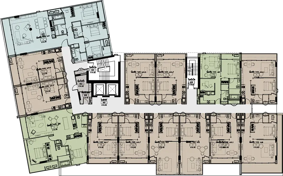 1 ห้องนอน Condo สำหรับ จำหน่าย ใน Mueang Chiang Mai - Image 140