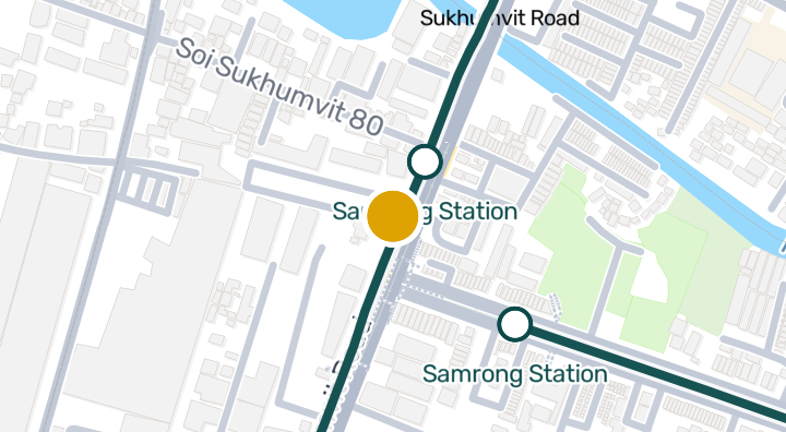 The Metropolis Samrong Condominium in Thepharak, Samut Prak